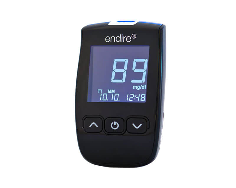 endire® Blutzucker Messgerät mit digitalem Display und mg/dl Anzeige