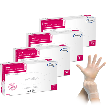 MaiMed-evolution white Latexfreie Einmalhandschuhe