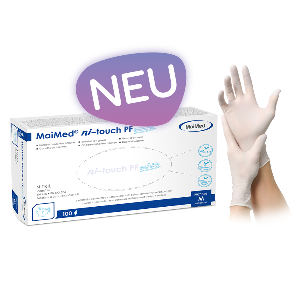 MaiMed ni-touch PF Puderfrei Nitrilhandschuhe