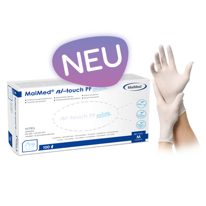 MaiMed ni-touch PF Puderfrei Nitrilhandschuhe