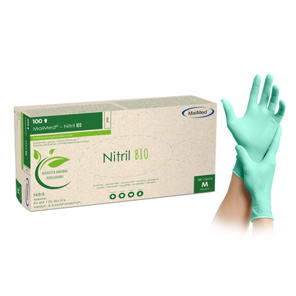 MaiMed-Nitril BIO  Puderfrei Einmalhandschuhe