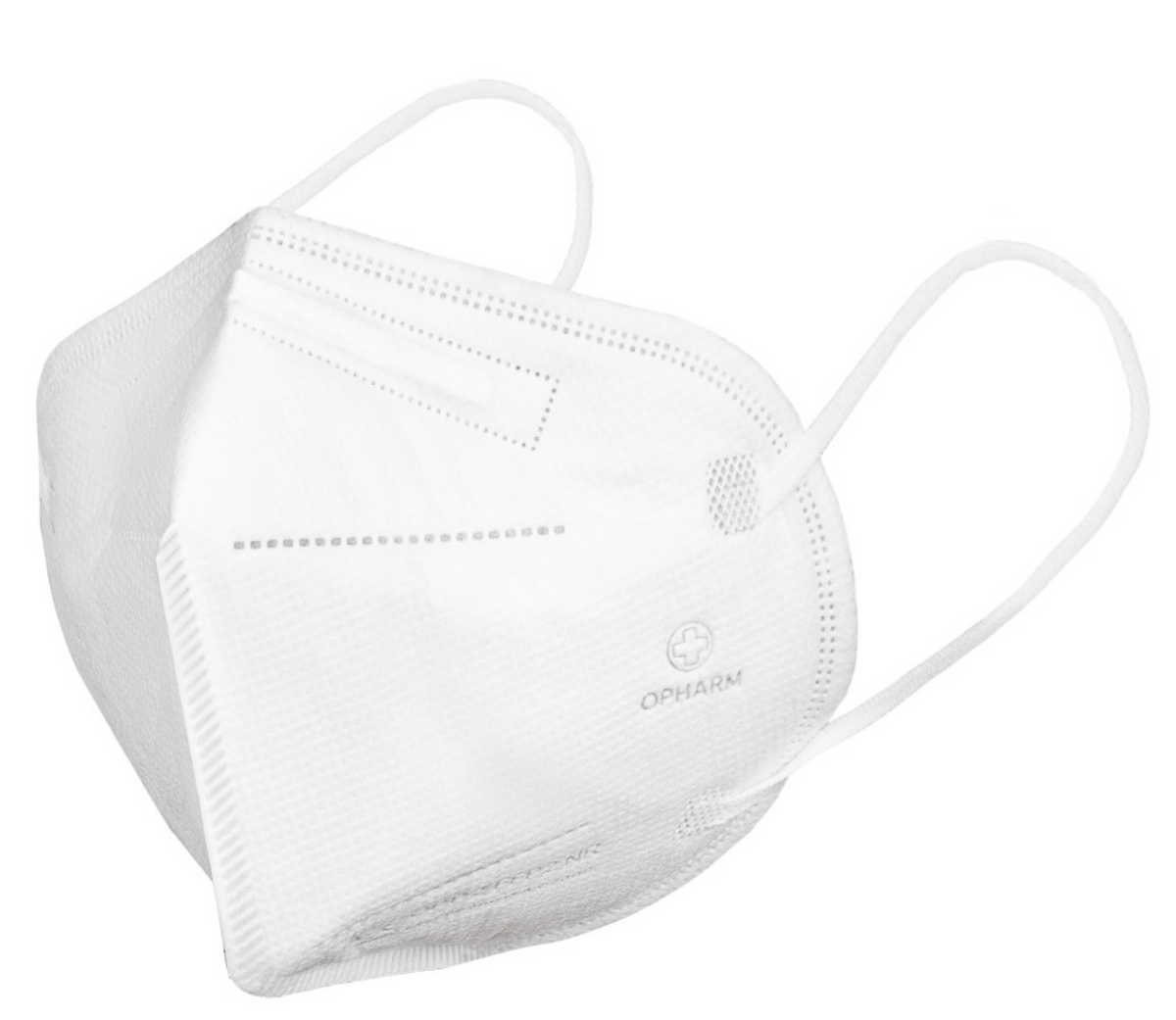 FFP2 Atemschutzmaske mit anatomischer Passform und stabilem Maskengitter.