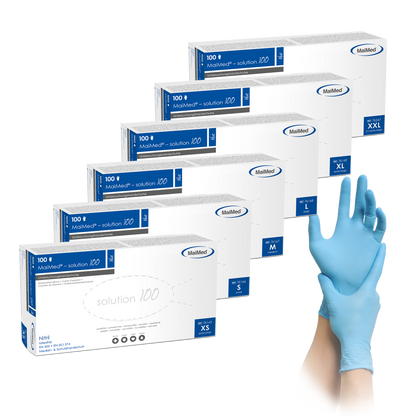 MaiMed-solution100 blue Nitrilhandschuhe puderfrei, latexfrei