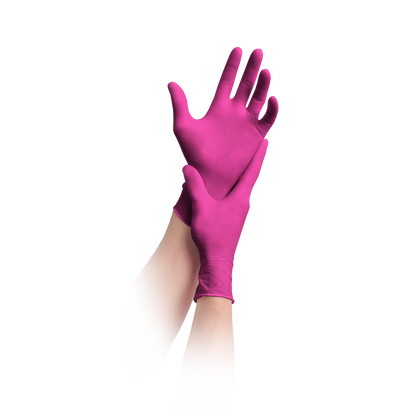 MaiMed-solution100 magenta Nitrilhandschuhe puderfrei, latexfrei