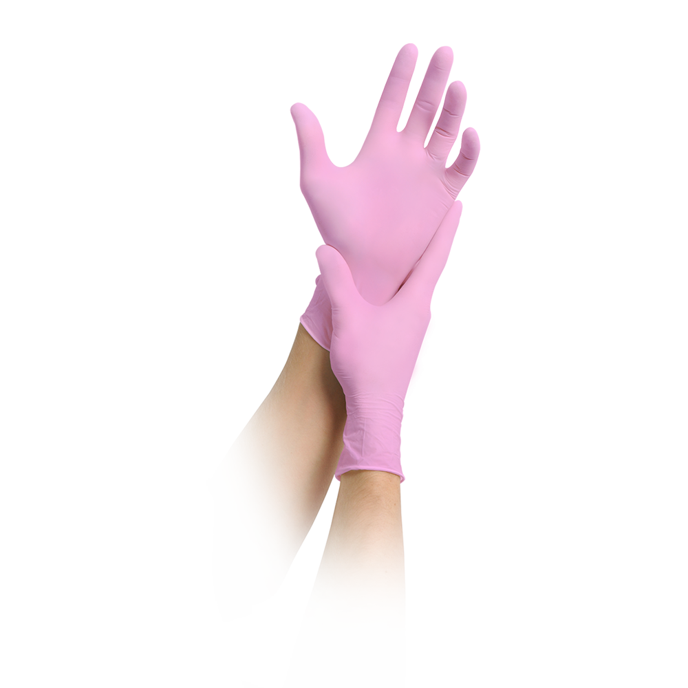 MaiMed-solution100 pink Nitrilhandschuhe puderfrei, latexfrei