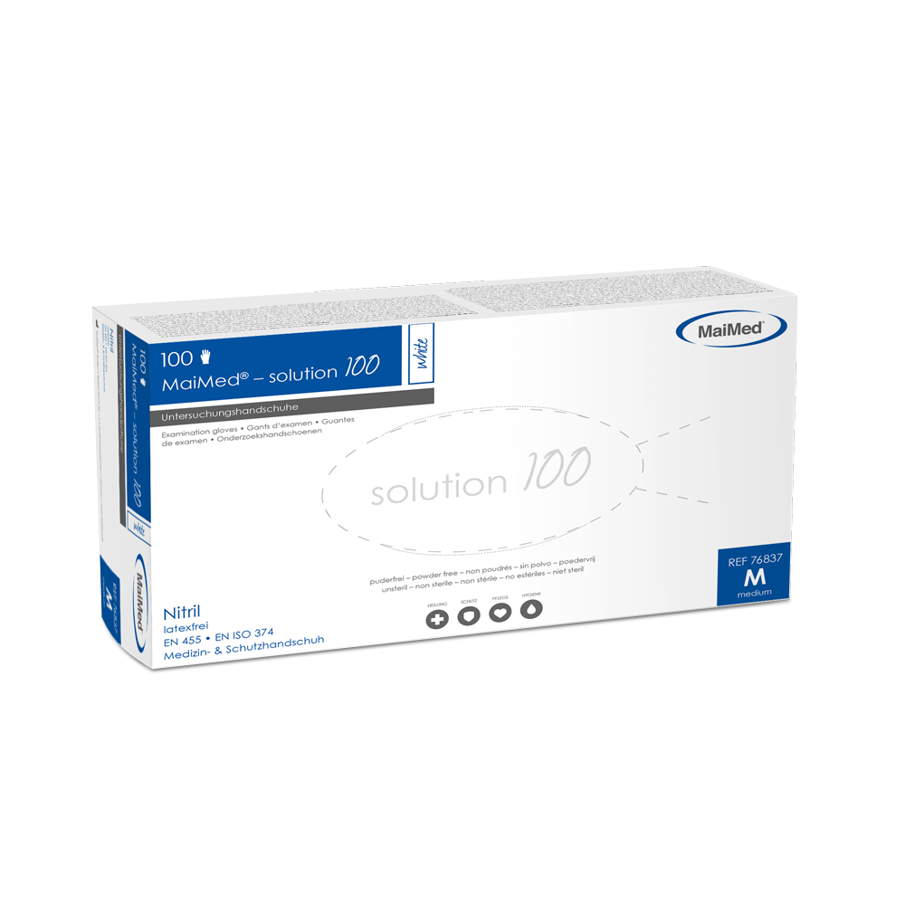 MaiMed-solution100 blue Nitrilhandschuhe puderfrei, latexfrei