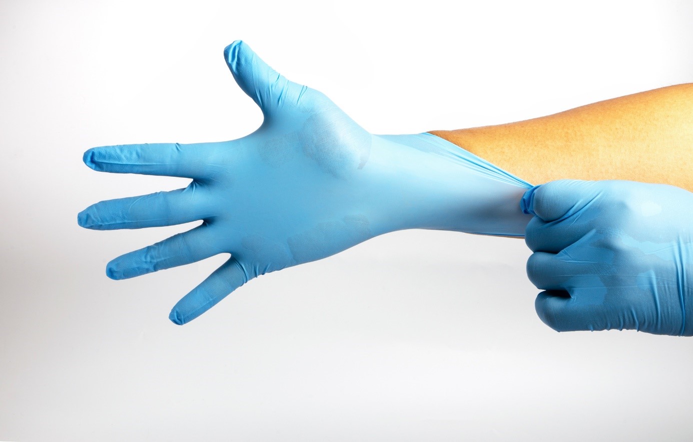 10 Hände Blau Latex L Handschuhe Größe Medium